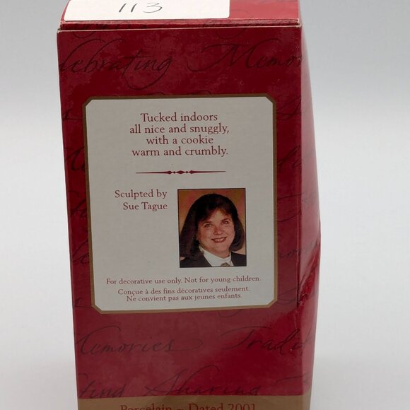 Hallmark Keepsake Snuggly Sugar Bear Bell 2001, Porcelain Christmas Ornament - Picture 10 of 12